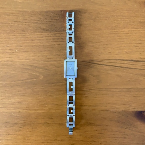 Women’s Guess Brushed Silver-Tone Watch - Picture 2 of 7